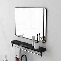Toilet bathroom mirror wall-mounted mirror wall-mounted washing sink-free toilet bathroom mirror