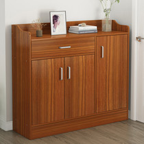 Home door shoe cabinet large capacity storage storage cabinet simple entrance entrance door cabinet imitation solid wood economical shoe rack