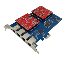 Sd-simple TDM400P TDM400E TDM410E AXE400P four-way voice card Asterisk card 4-way language card Analog calling card supports FreePBX with FXO FXS module