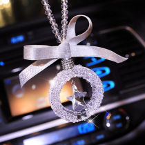 Fashion Crystal Car Pendant Car Pendant Goddess Nnet Red Girl Vehicular Pendant Ornament Rearview Mirror Hanging Ornament