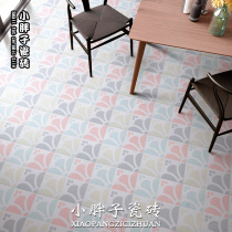 Nordic pink tile toilet bathroom tile kitchen background wall tiles balcony floor tiles 300