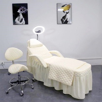 Bedspread four-piece set of cotton new massage bed bed cover round head universal high-grade cotton single bedspread simple