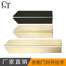 Save special wardrobe door handle folio ultra-long modern simple high-grade light luxury bathroom cabinet Cabinet handle drawer gold