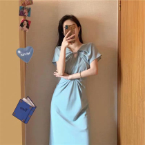 Bellflower skirt design sense niche 2021 new French retro socialite temperament light ripe high dress sub-summer