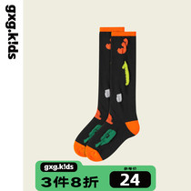 gxgkids childrens socks 22 winter new trend of stockings with color socks of boys and girls