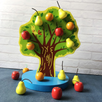 Montessori Early Teaching Aids Magnetic Apple Tree Children Early Teaching Math Kindergarten Toys 2-3-4-year-old baby