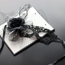 2021 new beautiful super fairy lace mask adult party birthday party feather mask masquerade mask