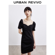 UR2021 summer new womens temperament suspender lantern sleeve treasure dress WG16SBGN2003