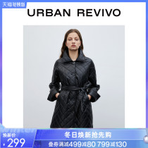 UR winter new womens fashion casual loose rhomboid cotton clothing WJ41S1JN2000