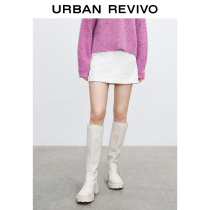 UR2021 autumn and winter new womens fashion temperament texture thick high waist skirt WL38R5AE2001