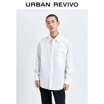 UR2021 autumn and winter new mens fashion fashion simple thin loose open shirt MF36S2BN2009