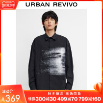 UR2021 autumn new menswear fashion fashion print loose cardigan shirt MF37S2BN2012