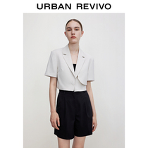 UR2021 autumn new womens fashion British style commuter short-sleeved suit short jacket WG30S1CE2000