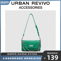URBAN REVIVO2022 Spring and Summer New Products Ms Accessories Millennium Wave Single Shoulder Package AW14TG1N2001