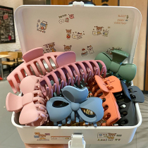 Bath hair grab clip female summer clip headdress ribs hairclip back head large hair card shark clip