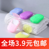 R406 mini soap tablets Students take with them to wash their hands with fragrance Travel convenient disposable boxed soap paper