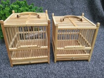 Large space with manure Pure handmade natural bamboo Refined grasshopper cage Song insect utensils Cricket cage Cricket bamboo
