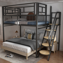 loft loft bed multifunctional space-saving elevated bed apartment duplex second floor bed iron viaduct bed attic bed