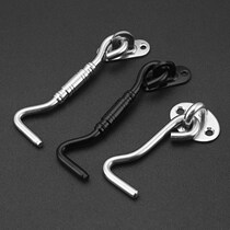 Punch-free window wind hook door latch Stainless steel bathroom door lock buckle Sliding door bolt Wooden door anti-theft door latch