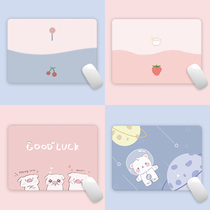 Mouse pad small girl ins wind cute cartoon soft desk pad creative simple small fresh portable non-slip thin surface
