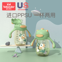 Weilun Dier Childrens Water Cup Baby PPSU Drinking Cup Big Baby Suction Cup Water Bottle Duck Drinking Milk Drinking Water