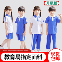 Shenzhen school uniform primary school students quick-drying boys and girls long-sleeved trousers and shorts primary school uniform Shenzhen school uniform set