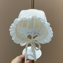 Baby hat spring and autumn thin court hat cute female baby cotton Autumn Autumn Winter foreign baby princess hat