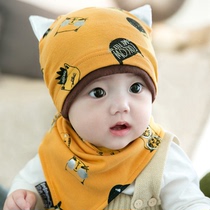 Baby hat spring and autumn thin baby autumn newborn cotton cute autumn and winter male treasure autumn baby tire cap