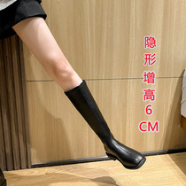 Slim boots female 3233 small size slim long boots small inner height can not knee high boots thick soled Knight boots