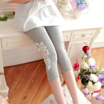 Pregnant women leggings spring and summer thin wear pants modal summer seven points adjustable belly pants Summer Shorts