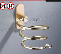Non-perforated hair dryer bathroom storage rack toilet storage rack wall hanger suction type toilet air drum rack