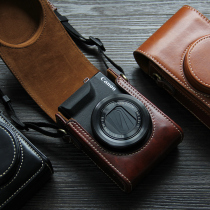 For Ricoh GR2 camera bag satchel canon g7x2 M3 Sony black card RX100M7 GR3X leather case lx10