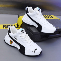 Genuine leather male shoes lovers men and women shoes sports casual shoes 2022 spring new 100 hitch hiking shoes old daddy shoes