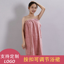 Bath skirt chest-wrapped bath towel beauty salon special custom logo female bandeau thickened winter sexy printing customized wholesale
