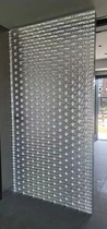 Solid crystal brick glass brick square transparent partition porch background wall transparent glass brick bathroom screen