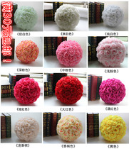 Delivery hook hanging rope emulation rose silk flower ball wedding wedding wedding wedding house flower ball hanging decoration door emulation flower ball