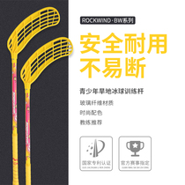 Rockwind Dryland ice hockey stick Childrens dryland stick floorball ball Youth training game club