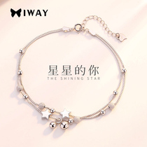 Star Palace Bell sterling silver anklet female Bell has a sound will sound Mori antique retro sexy jewelry foot chain silver chain
