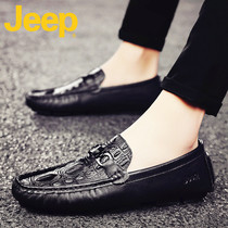 jeep gipubean bean shoes mens shoes 2022 new wave shoes summer breathable casual leather shoes leather shoes men