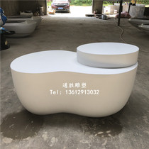 Creative beauty Chen FRP sculpture floor ornaments special shape Production Table 8-shaped creative front desk table