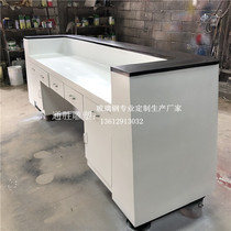 Glass steel strip drawer simple fashion cashier front desk mall locker reception desk desk company reception welcome desk