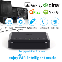 Airplay Apple Android APP push WIFI multi-zone broadcast control network Bluetooth fiber lossless audio adapter