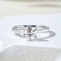 Mr. Diamond boutique hot sale 18K gold PT950 natural diamond ring wedding engagement diamond ring empty support customization