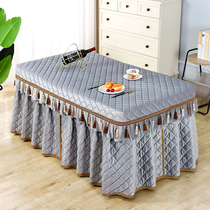New fire table cover rectangular coffee table cloth winter thick warm electric heating table cover electric stove cover