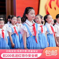 Childrens performance clothing 10th Xiaohe style dance performance clothing female red scarf Young Pioneers chorus male students