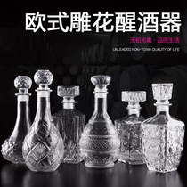 Lead-free red wine bottle empty bottle glass decorative wine set Decanter wine set decanter