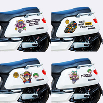 Alareka anime cartoon scratch calf electric car motorcycle modified sticker Customizable car sticker film