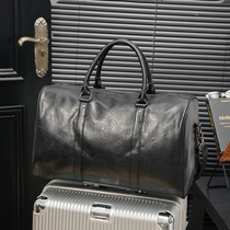 Tide brand new business leisure Hand Bag Mens bag shoulder Cross bag soft leather official document travel bag