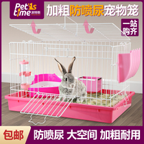 Rabbit Cage Anti-Spray Urine Tray Indoor Home Pet Rabbit Supplies Rabbit Nest Dutch Pig Villa Iron Cage Rabbit Cage