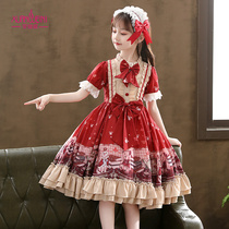  Girls dress 2021 new summer lolita skirt summer girl princess dress childrens autumn lolita